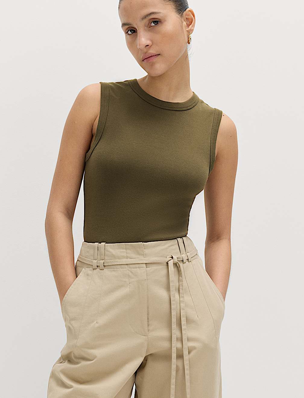 Cotton Rich Premium Slim Fit Tank Top