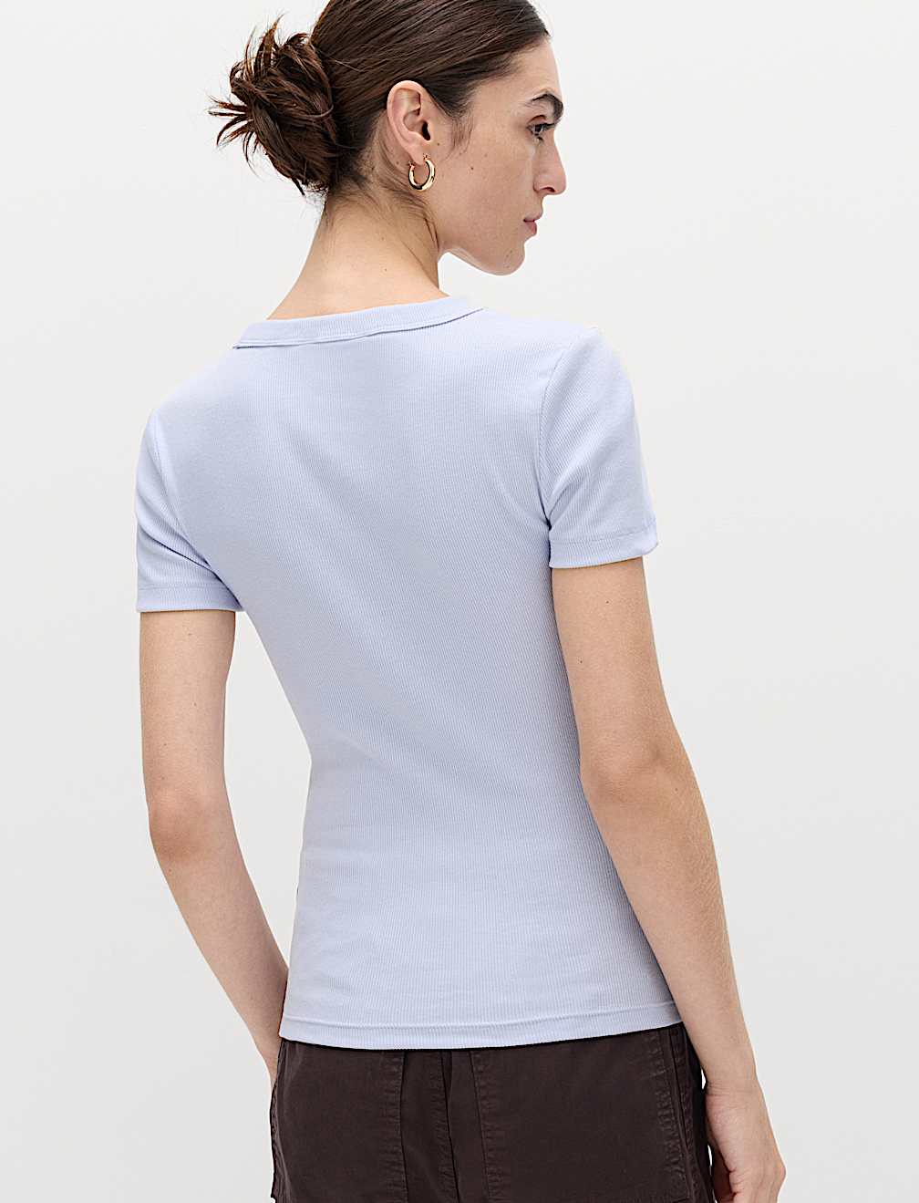 Cotton Rich Ribbed Slim Fit T-Shirt