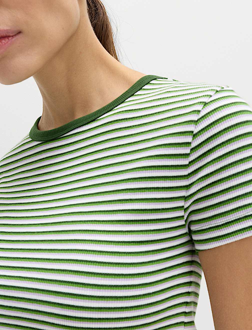 Cotton Rich Ribbed Slim Fit T-Shirt