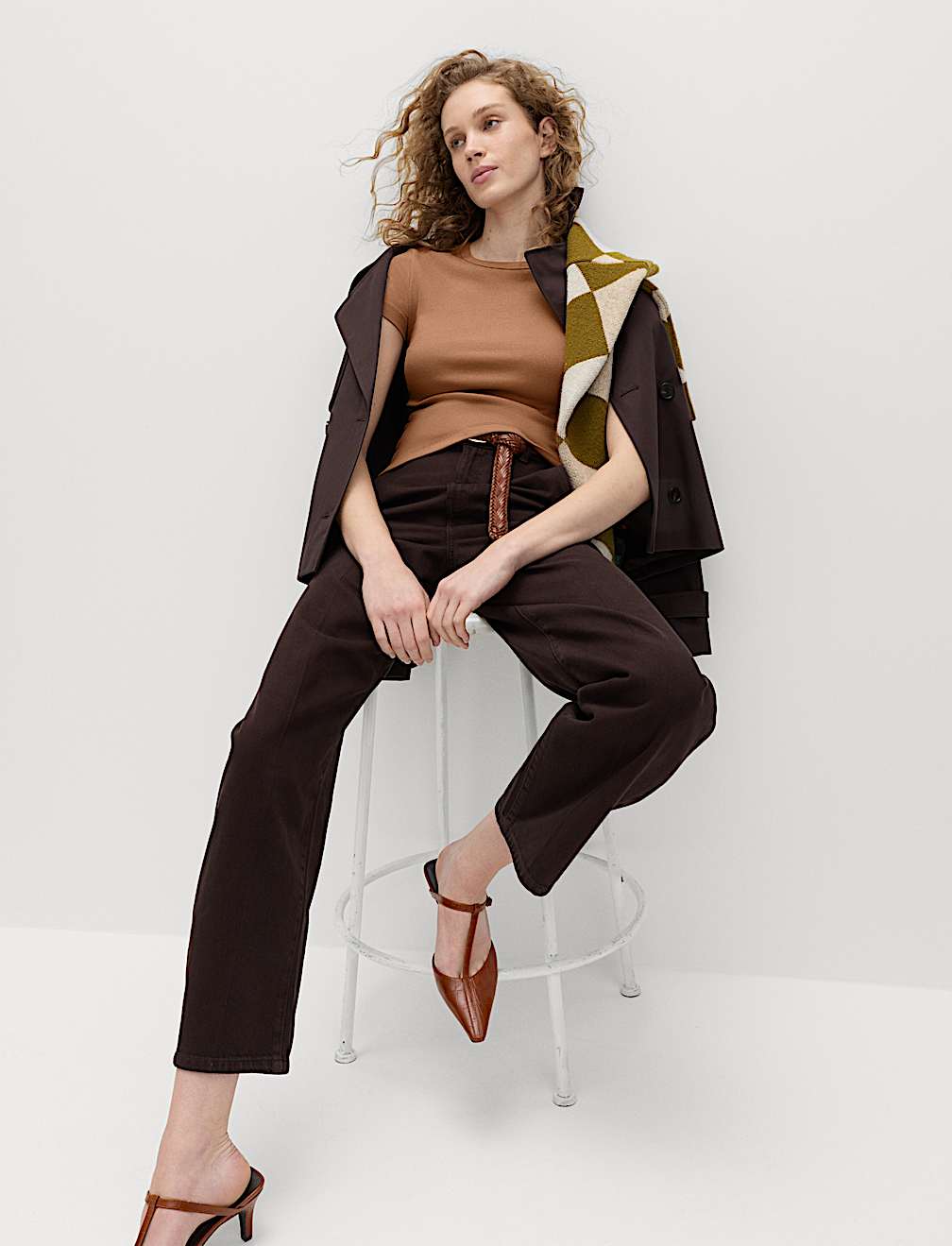 Cotton Rich Ribbed Slim Fit T-Shirt