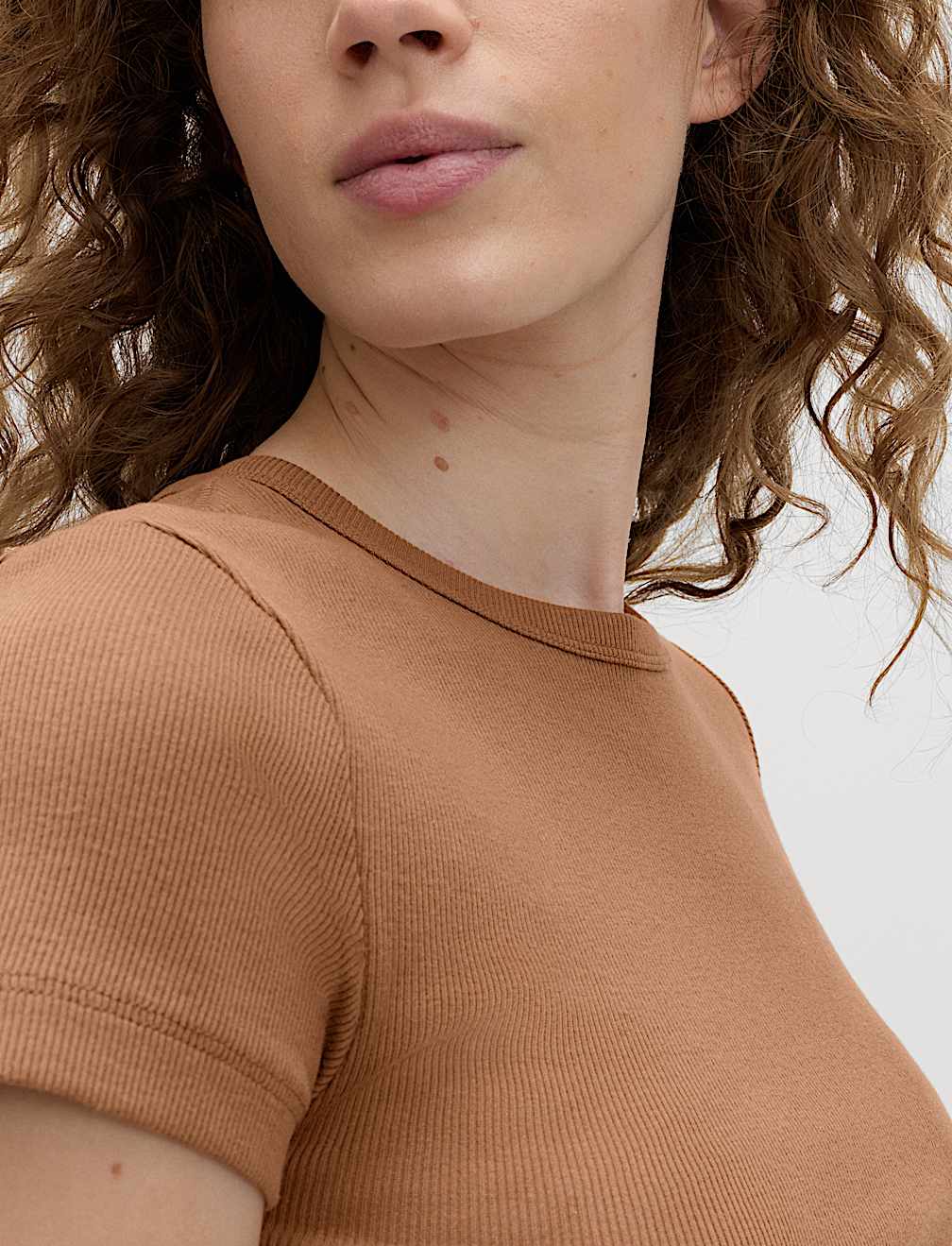 Cotton Rich Ribbed Slim Fit T-Shirt