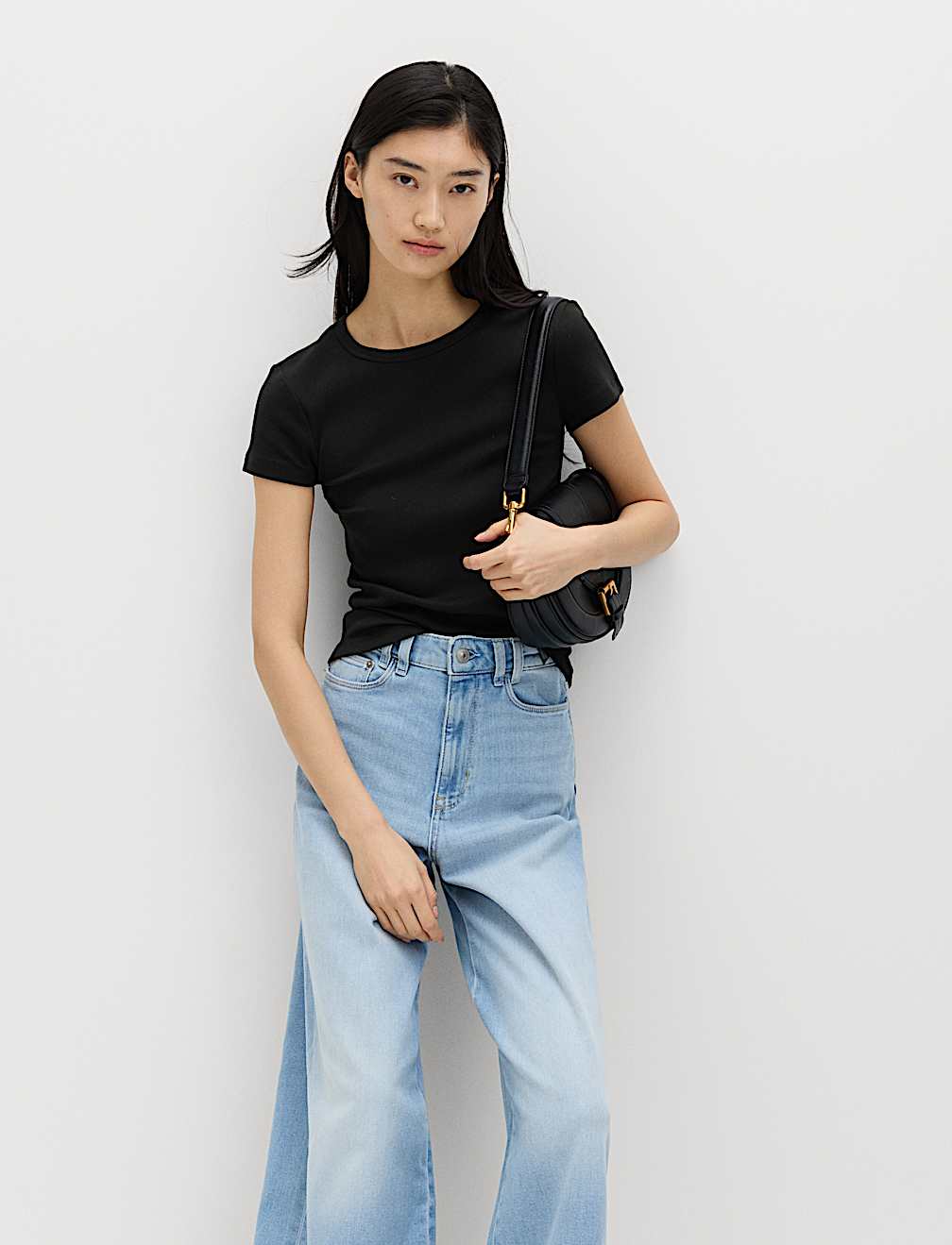 Cotton Rich Ribbed Slim Fit T-Shirt