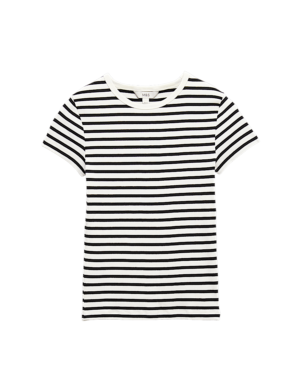 Cotton Rich Ribbed Slim Fit T-Shirt