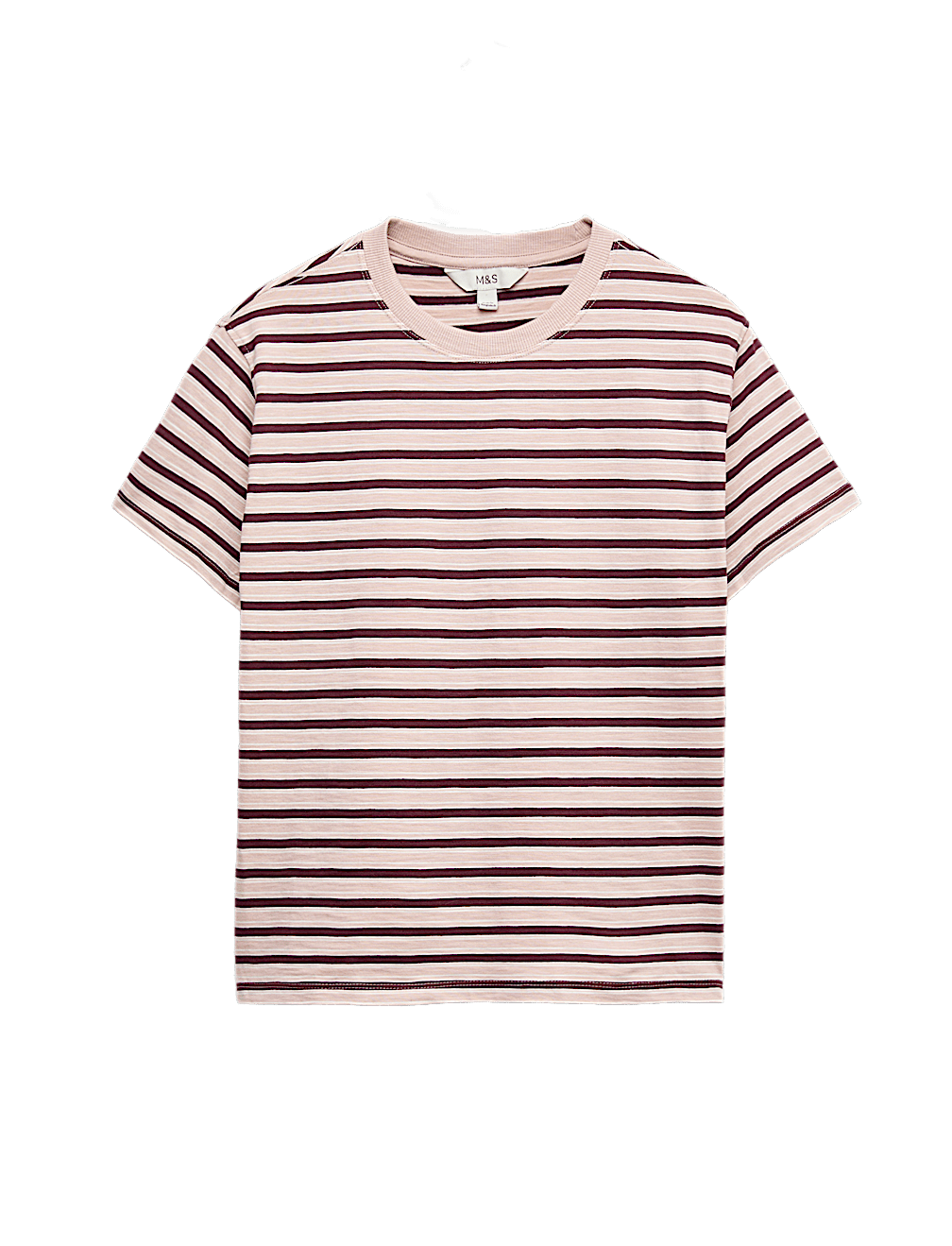 Pure Slub Cotton Striped T-Shirt