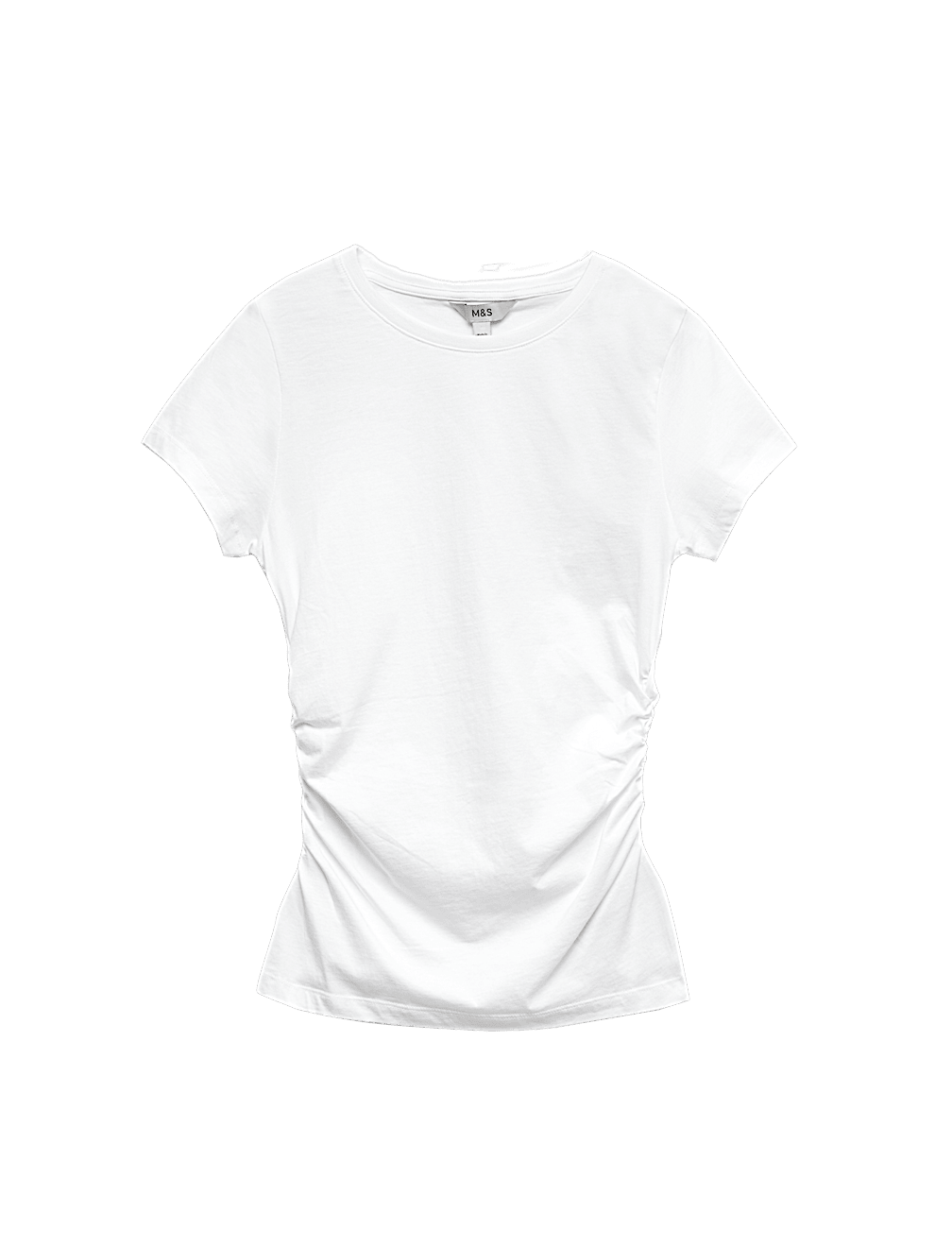 Pure Cotton Ruched T-Shirt