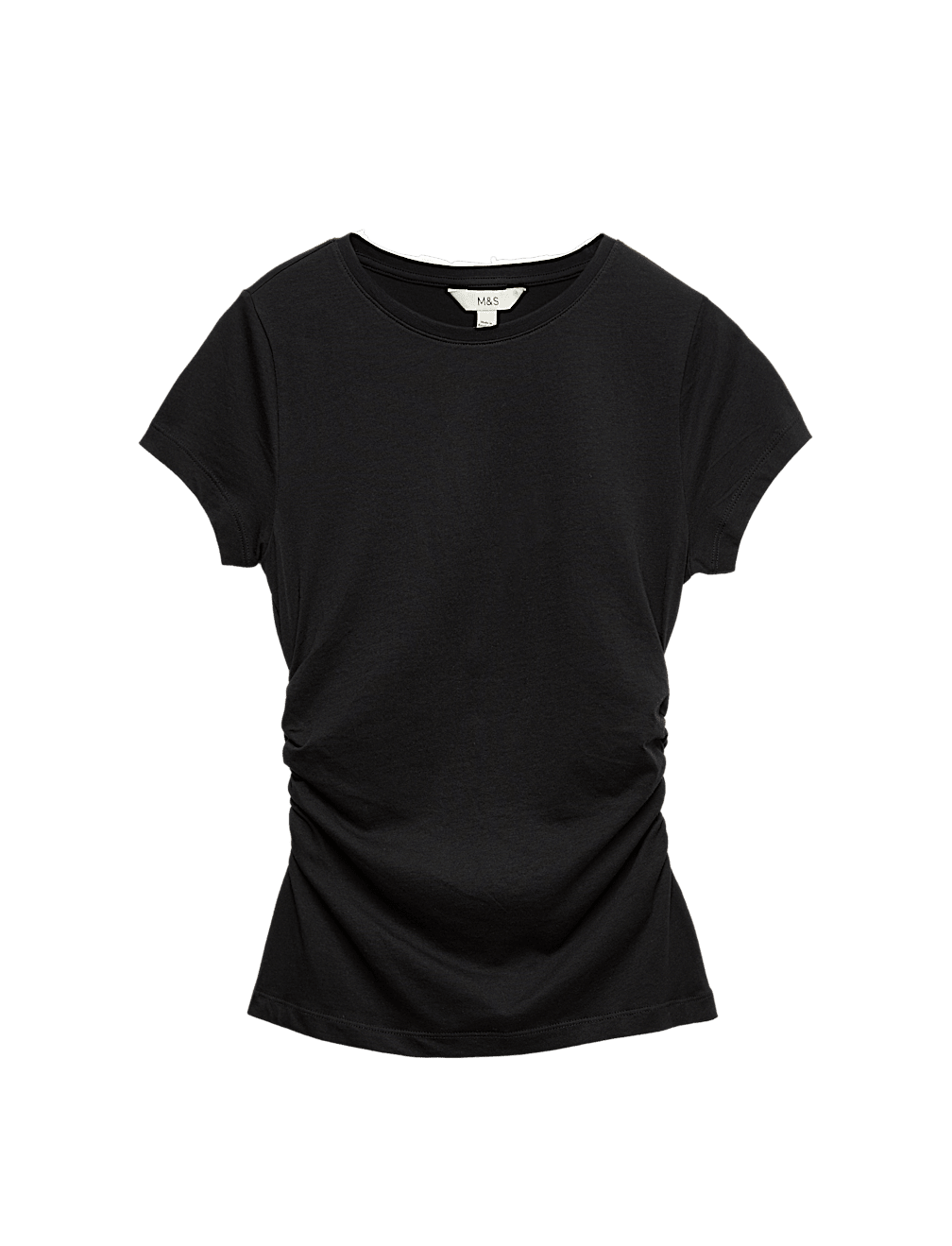 Pure Cotton Ruched T-Shirt