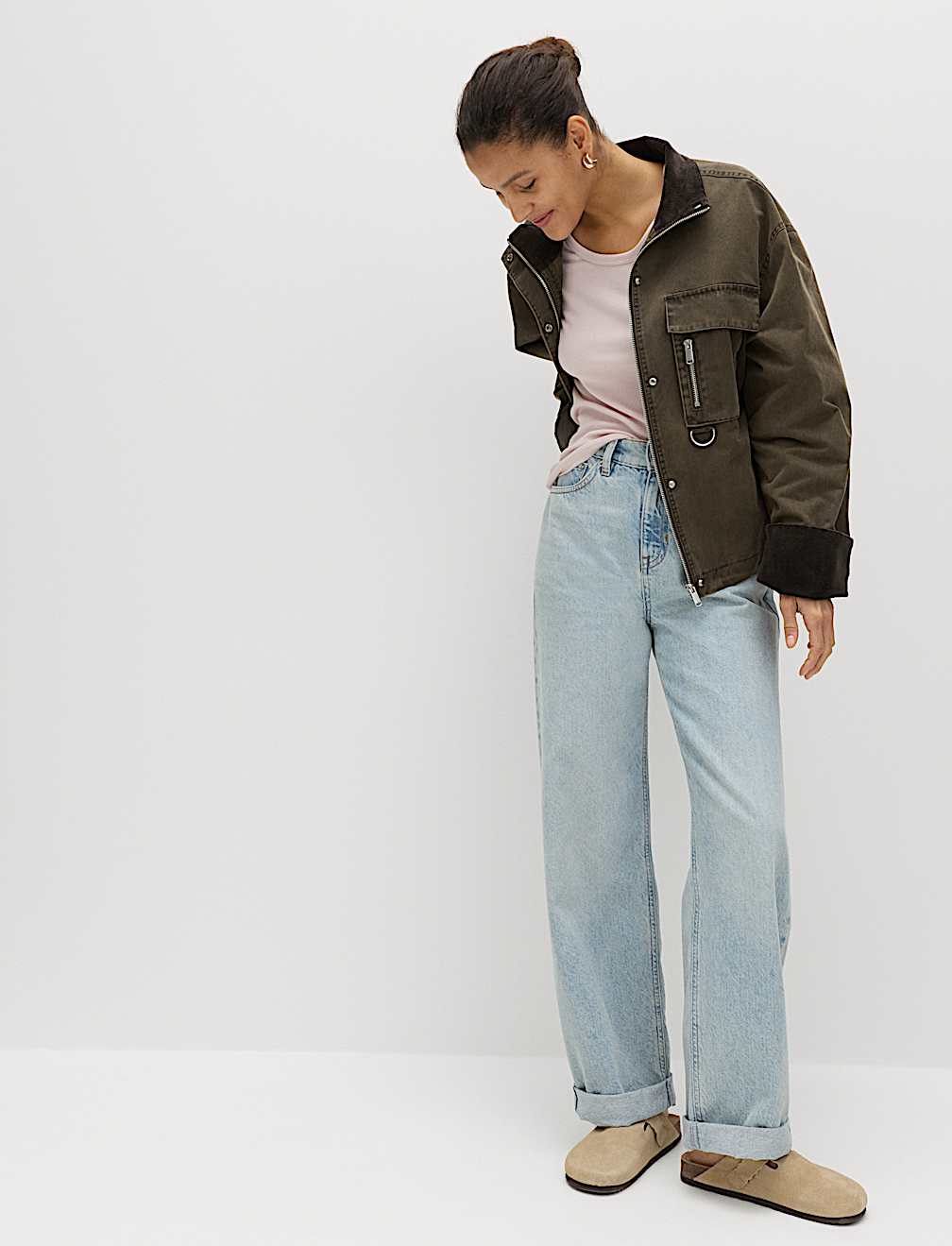 Cotton Rich Scoop Neck Slim Fit T-Shirt