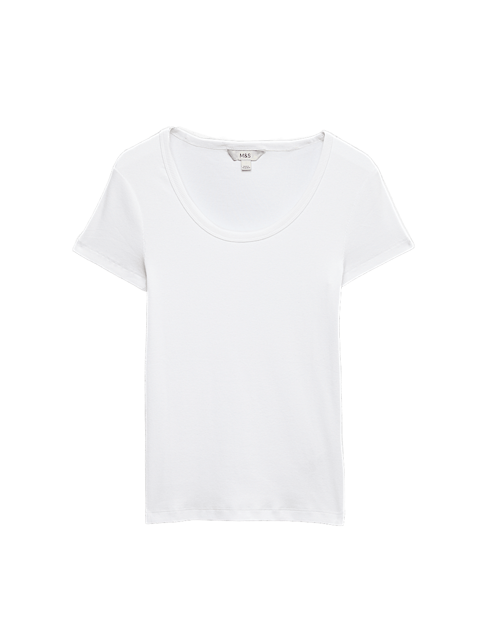 Cotton Rich Scoop Neck Slim Fit T-Shirt