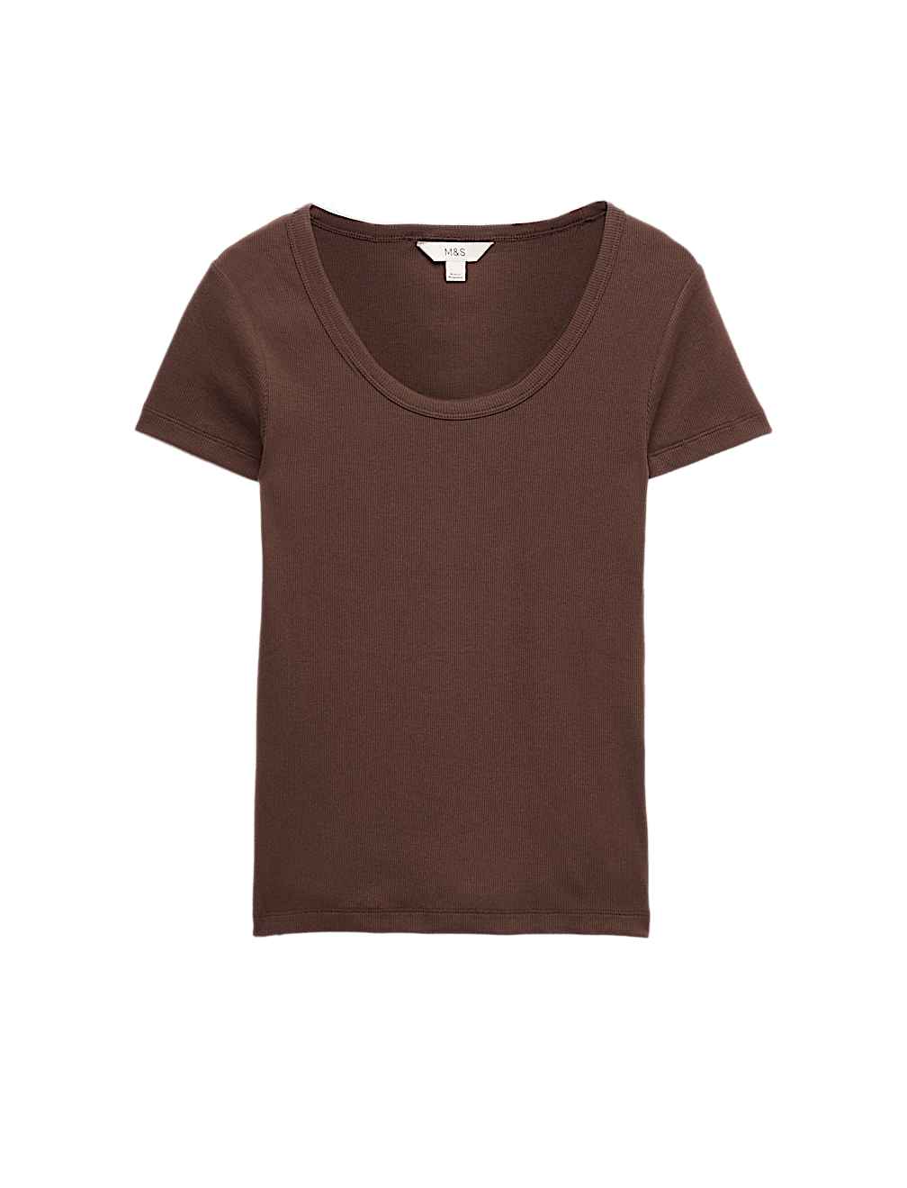 Cotton Rich Scoop Neck Slim Fit T-Shirt