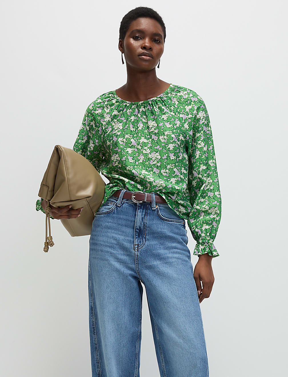 Lyocell Rich Printed Blouse