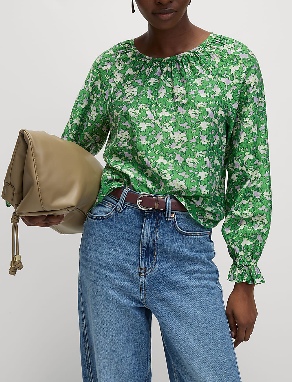 Lyocell Rich Printed Blouse