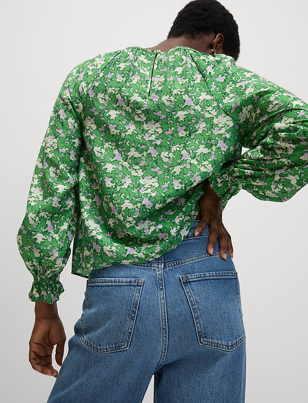 Lyocell Rich Printed Blouse