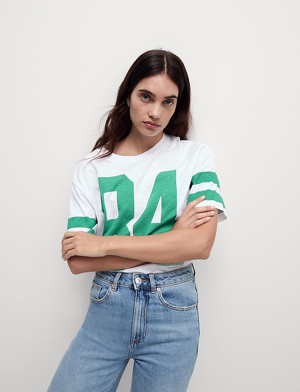 Pure Cotton Slogan T-Shirt
