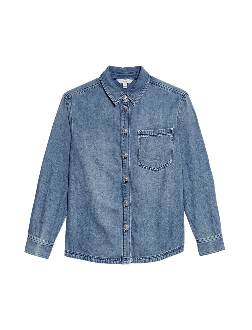 Denim Collared Shirt