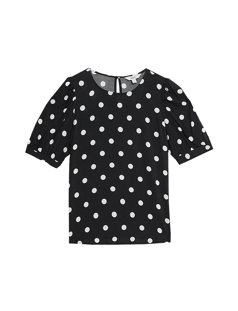 Printed Puff Sleeve Blouse