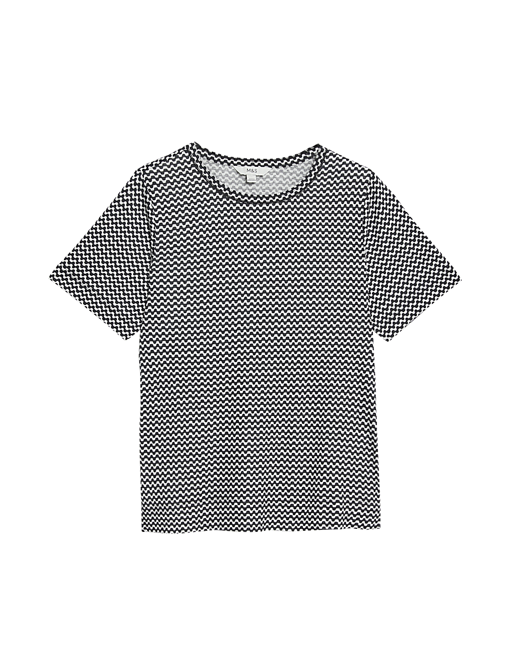 Linen Blend Printed Top