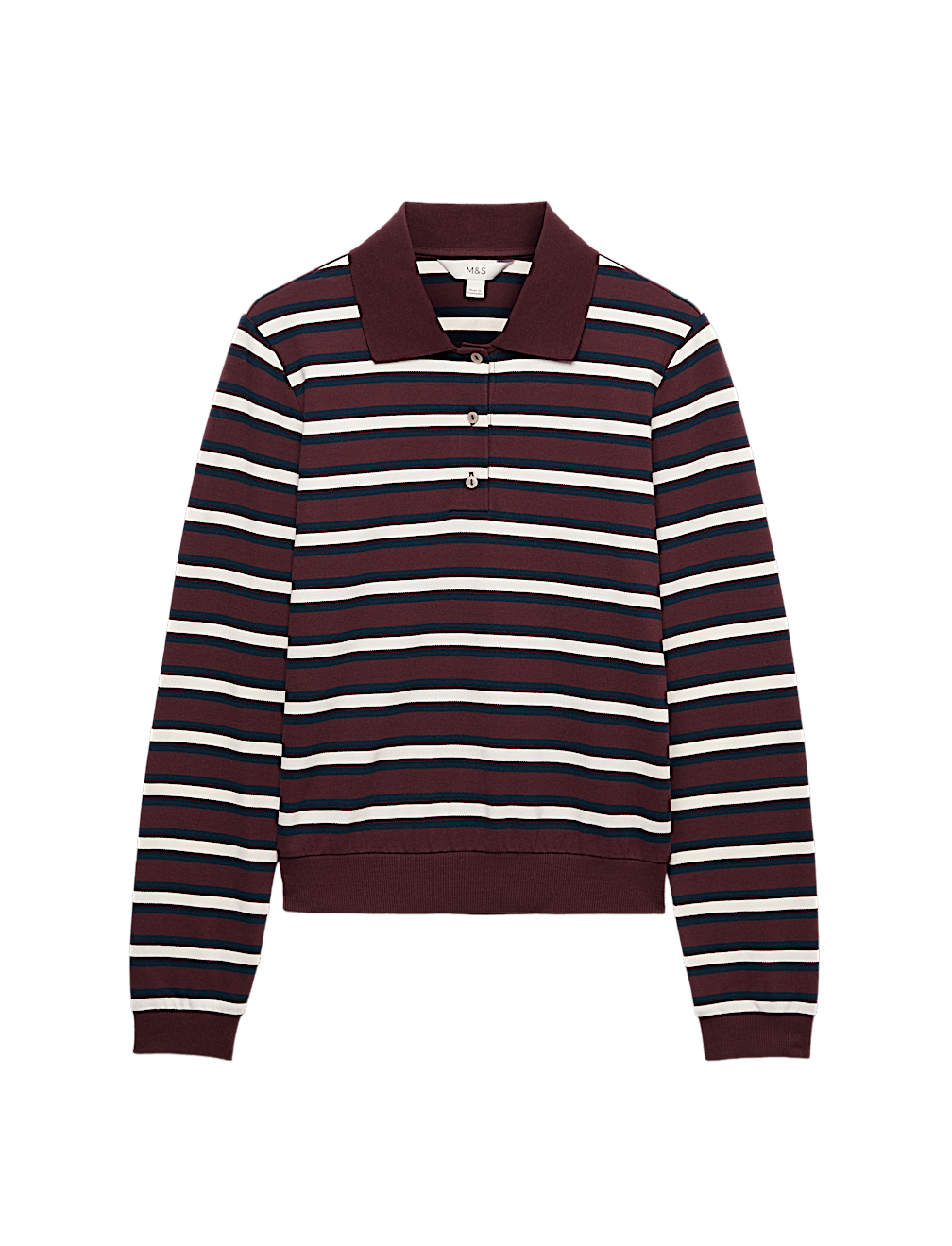 Cotton Rich Striped Rugby Top