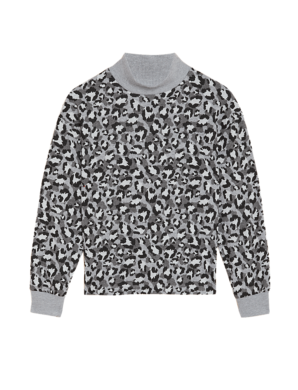Printed High Neck Sweatshirt