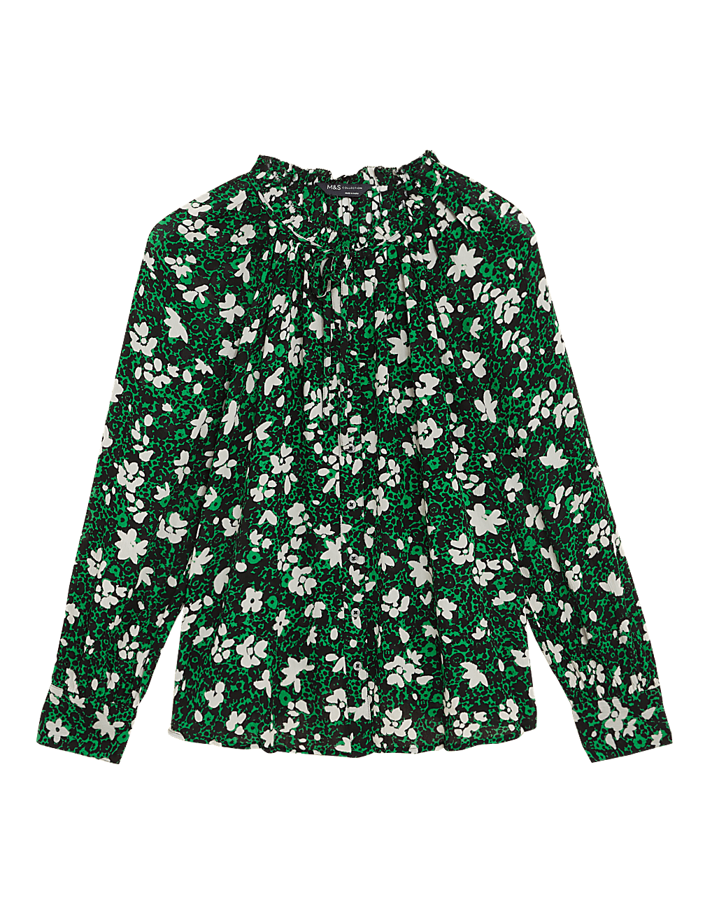 Modal Blend Floral Long Sleeve Blouse
