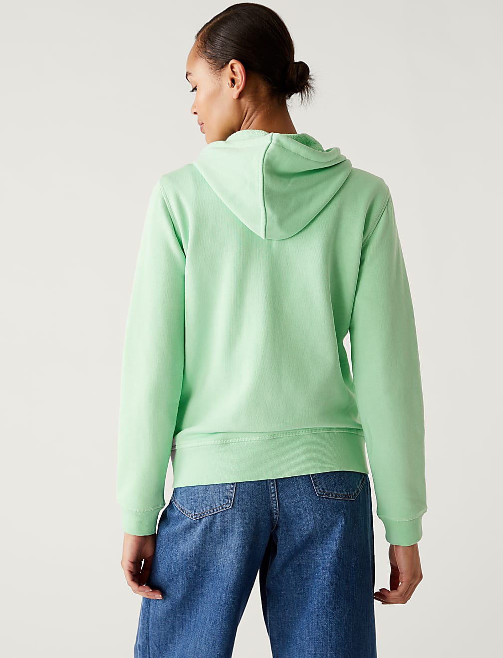 Pure Cotton Zip Up Hoodie