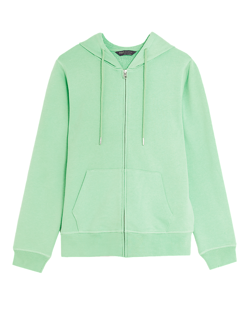 Pure Cotton Zip Up Hoodie