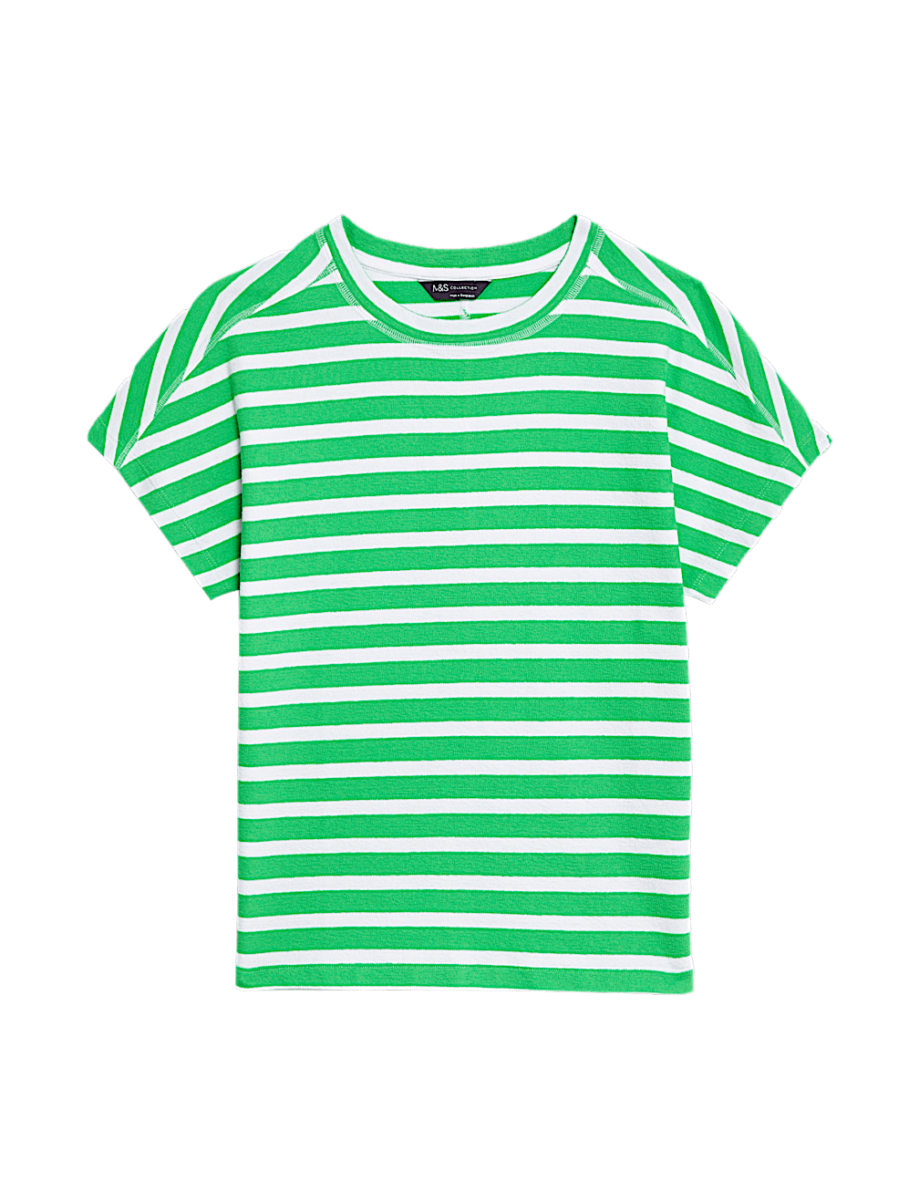 Pure Cotton Striped Textured Top