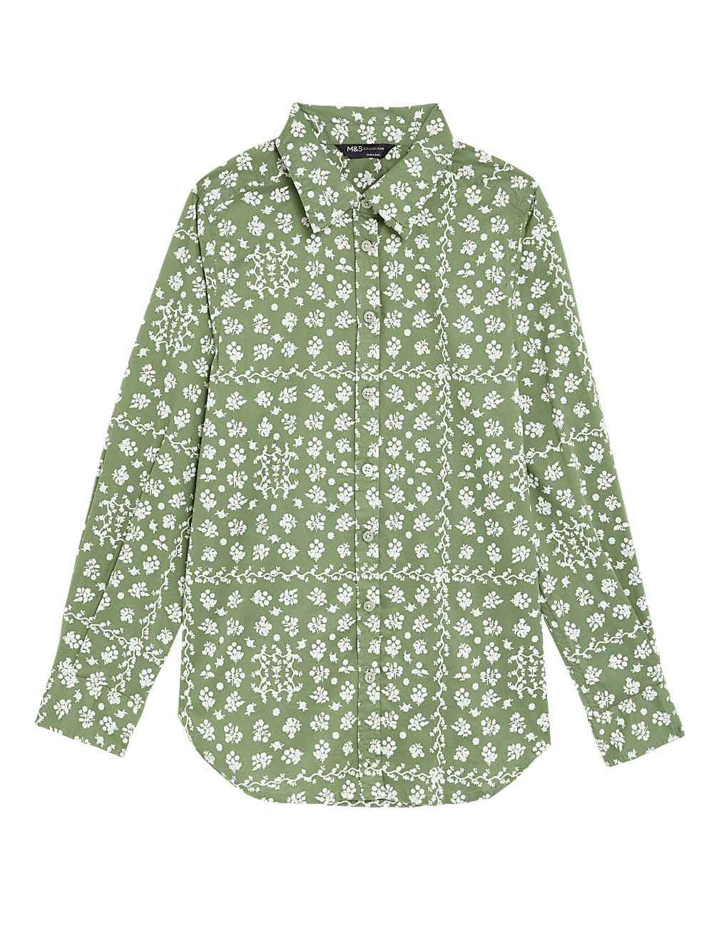 Pure Cotton Printed Collared Shirt