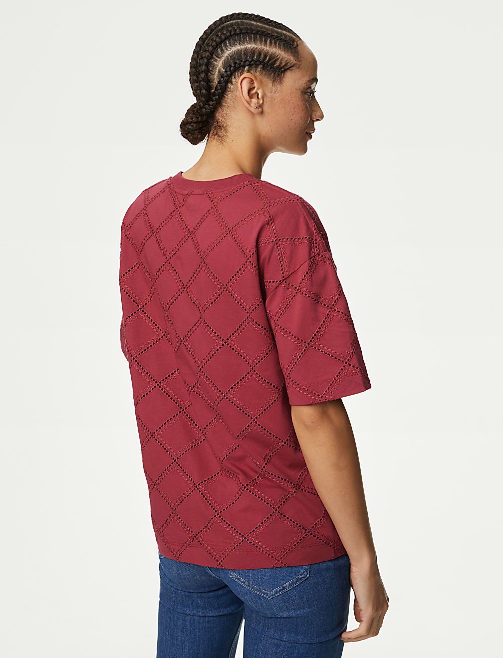 Cotton Rich Broderie T-Shirt