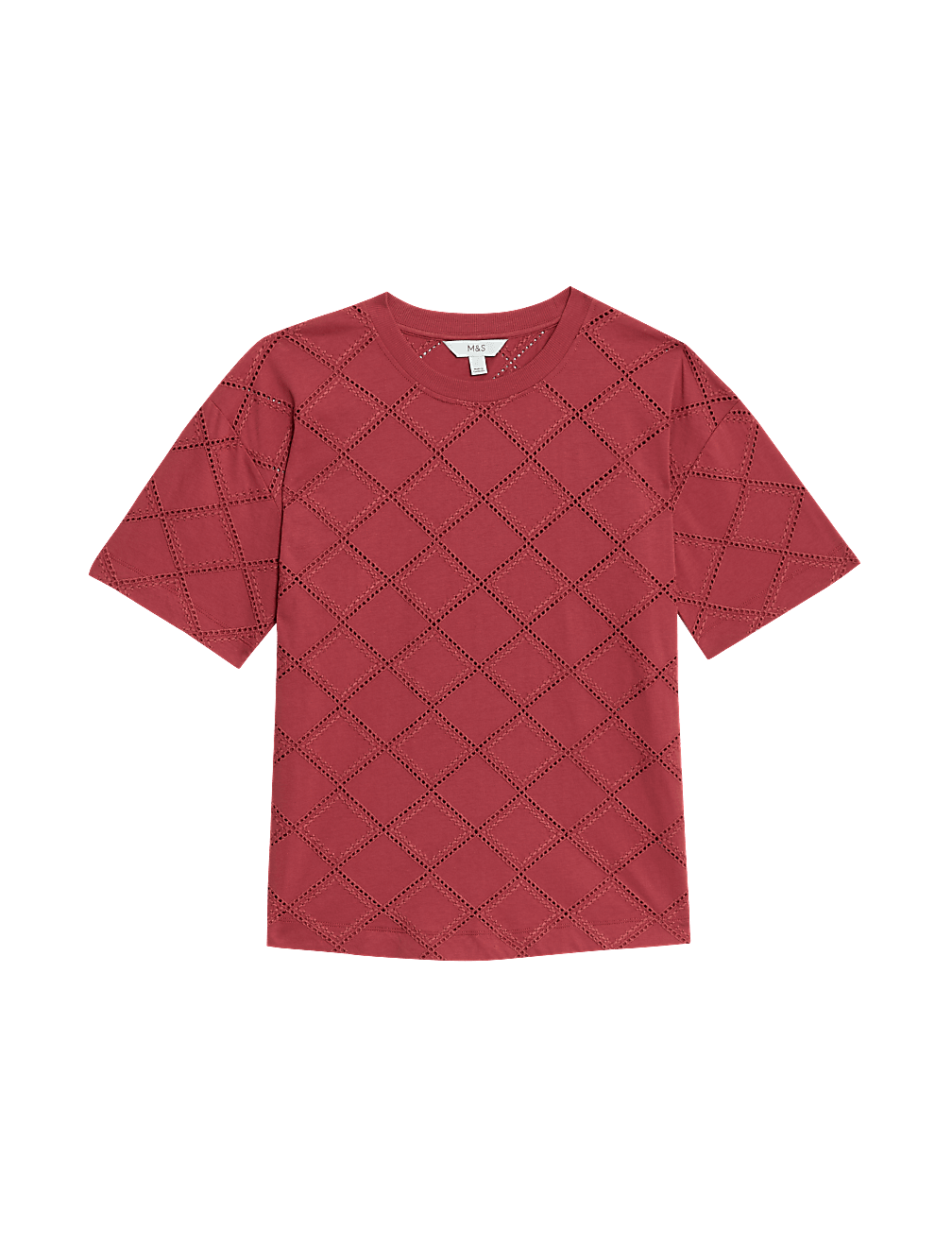 Cotton Rich Broderie T-Shirt