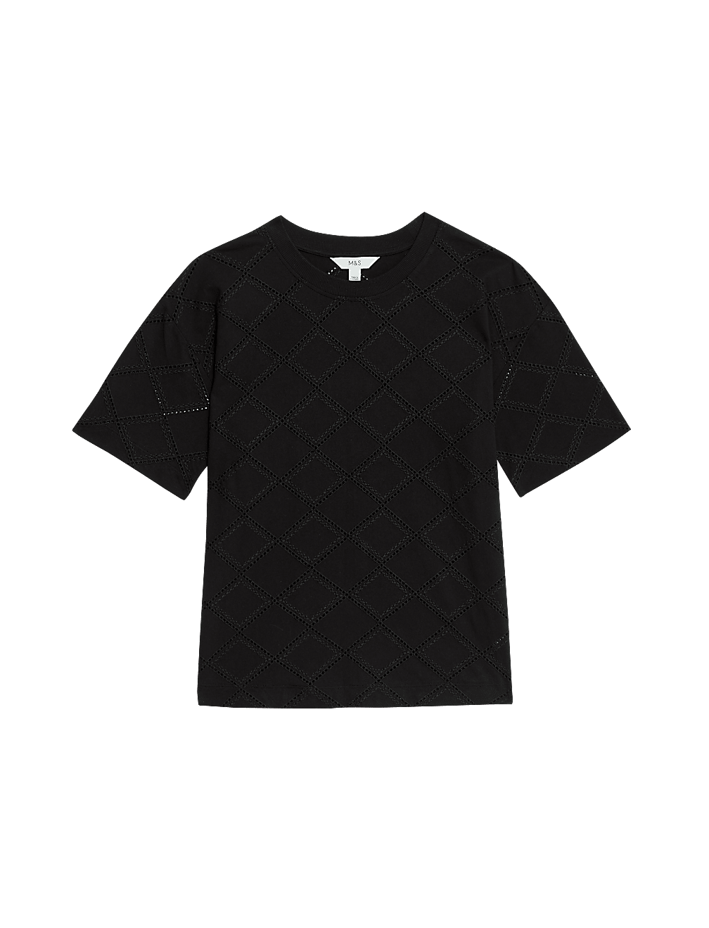 Cotton Rich Broderie T-Shirt