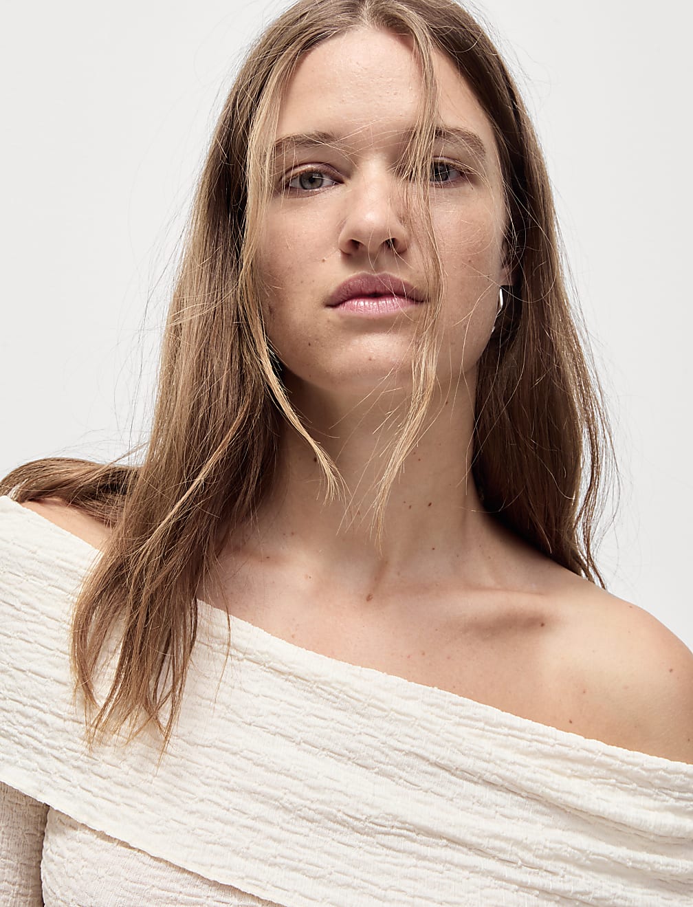Textured Off The Shoulder Top
