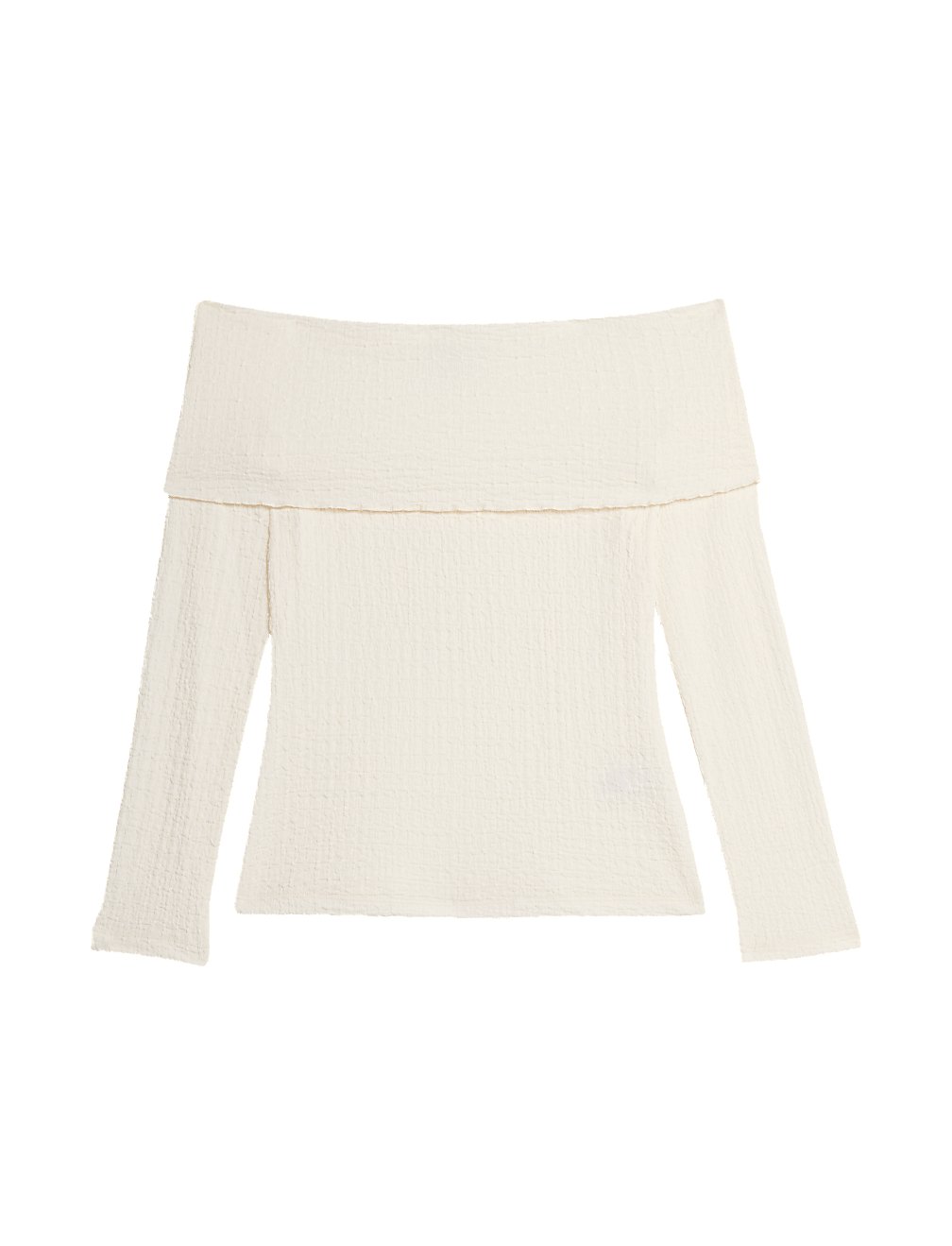 Textured Off The Shoulder Top