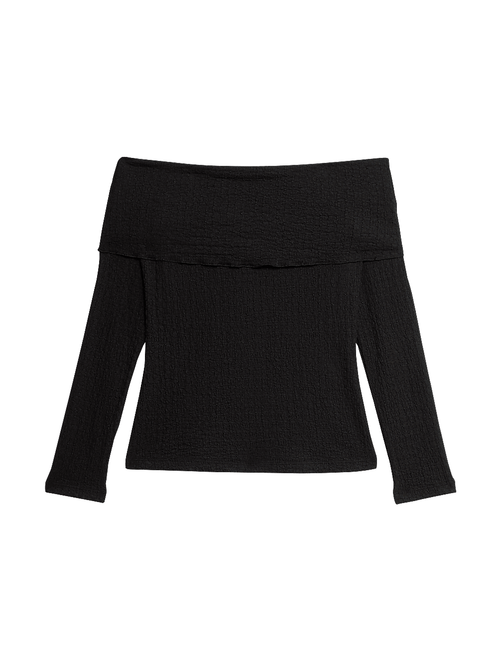 Textured Off The Shoulder Top