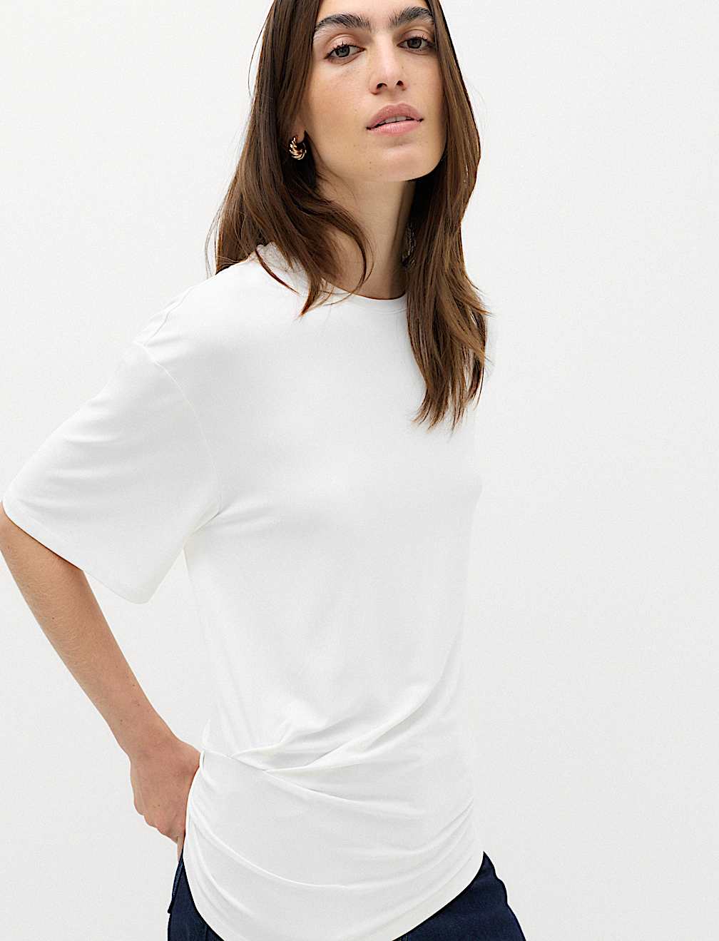 Drape Waisted T-Shirt