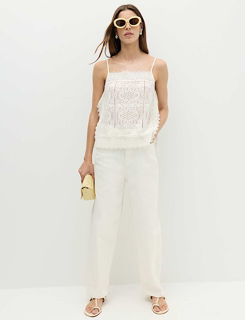 Broderie Cutwork Cami Top