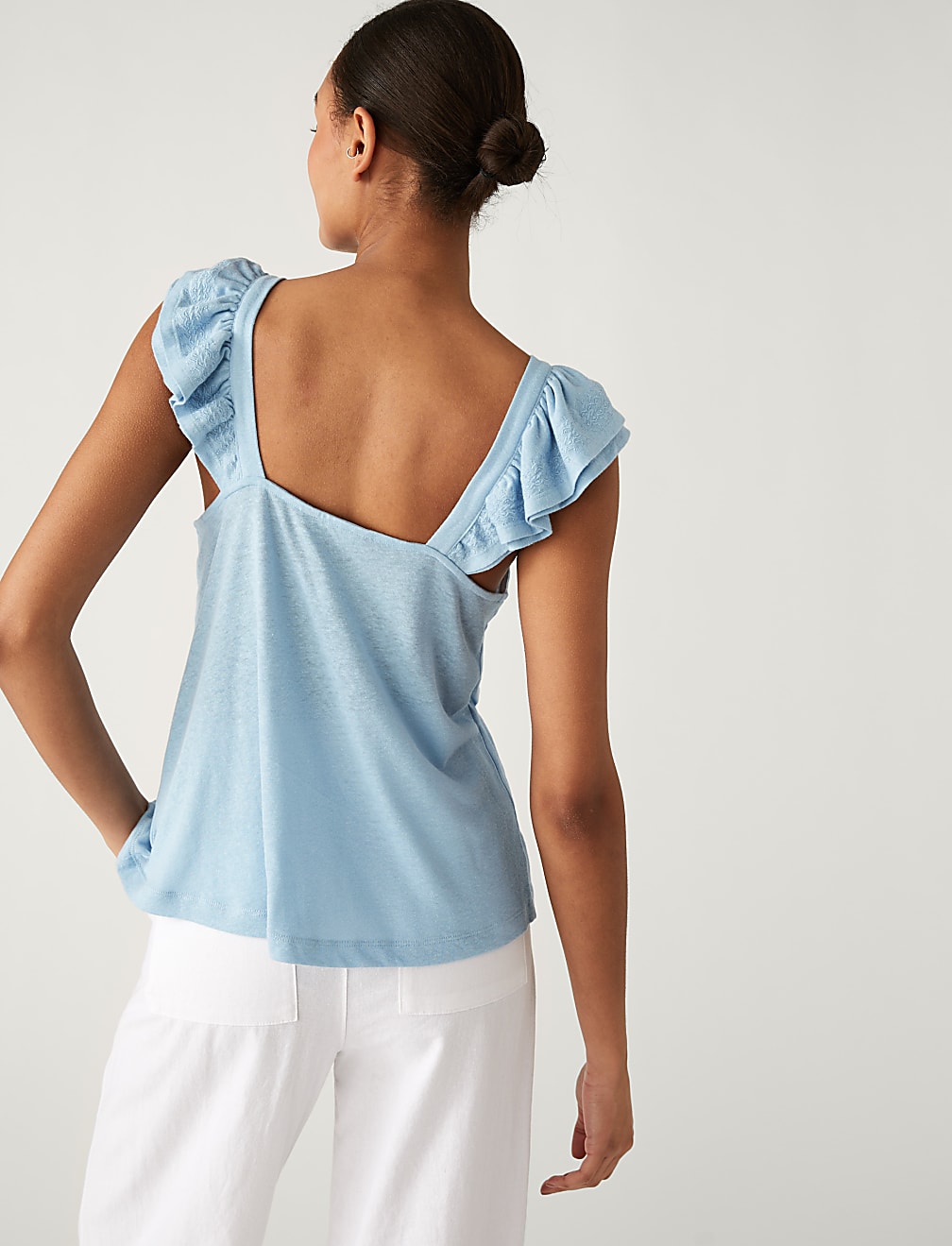 Linen Rich Vest Top