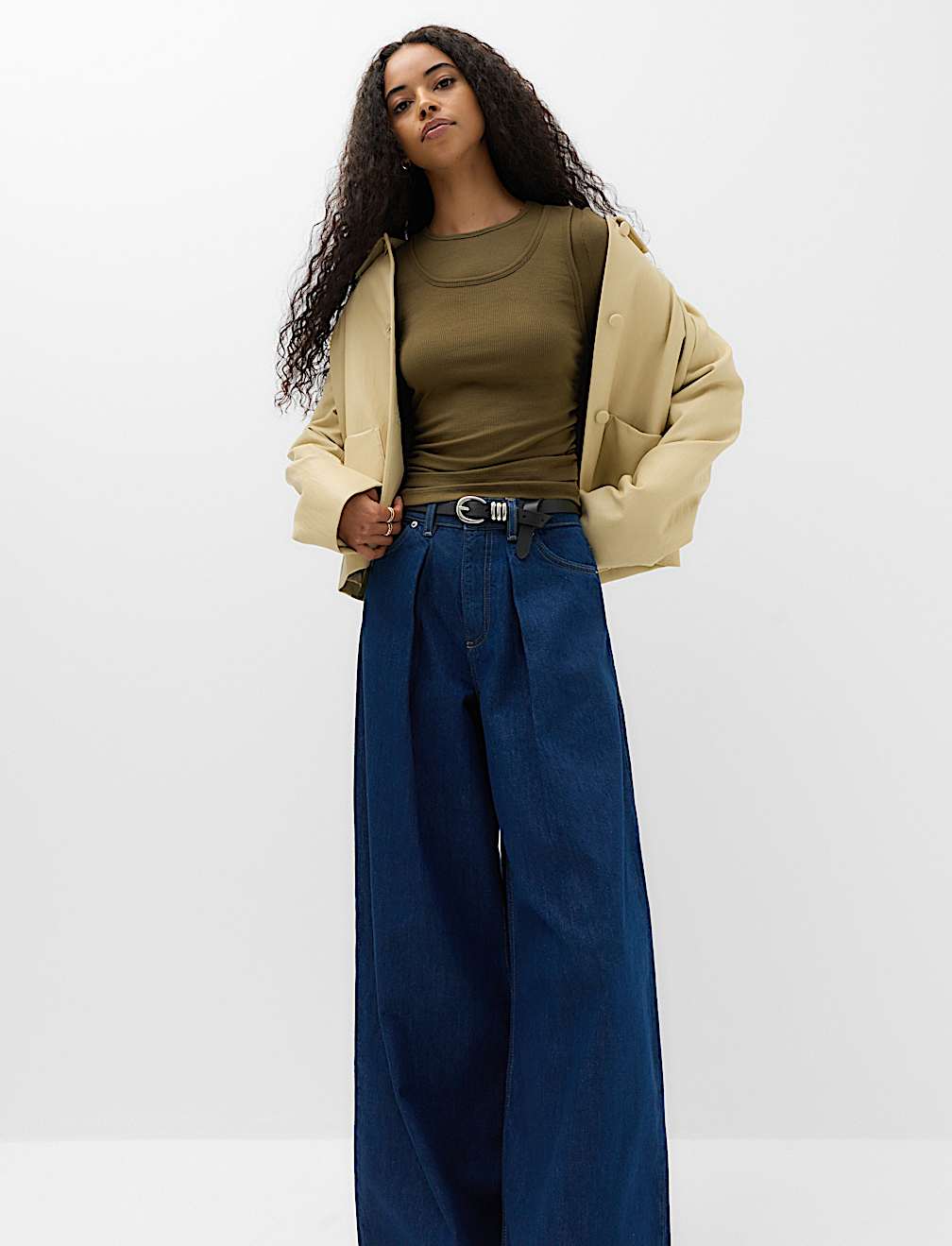 Double Layer Ruched Side Top