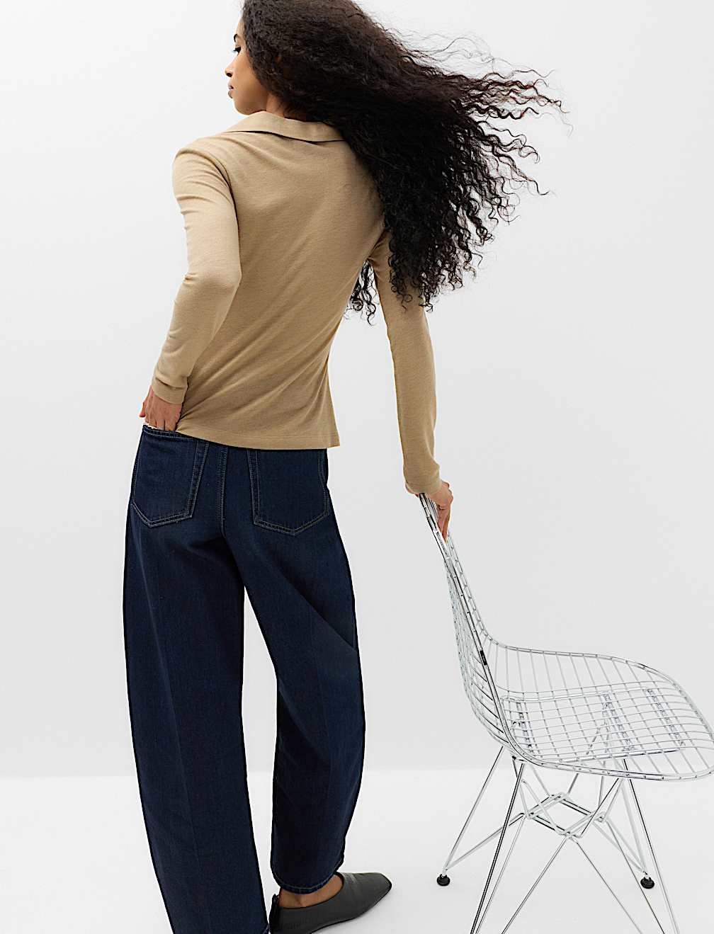 Ruched Front Buttoned Top