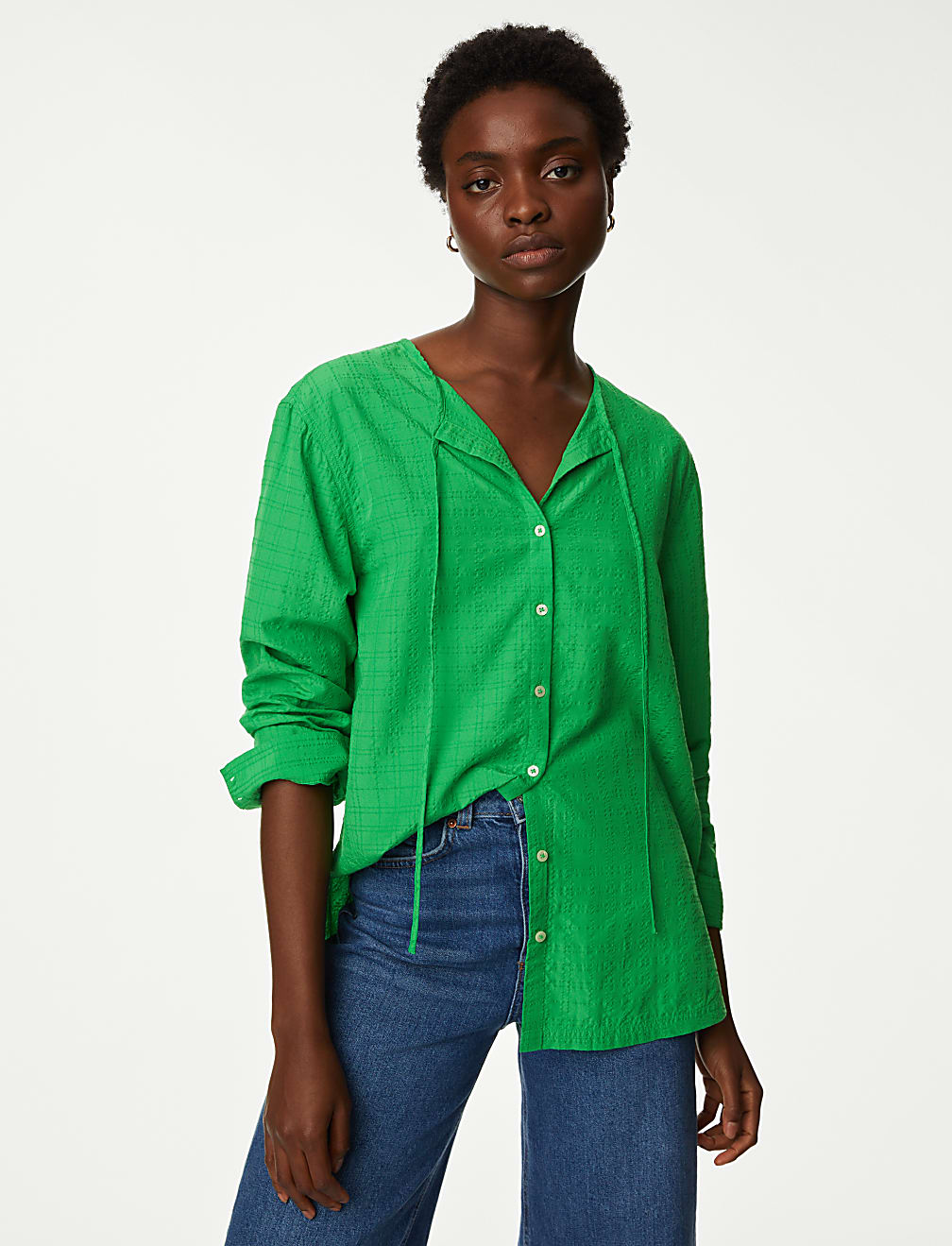 Modal Rich Longline Blouse