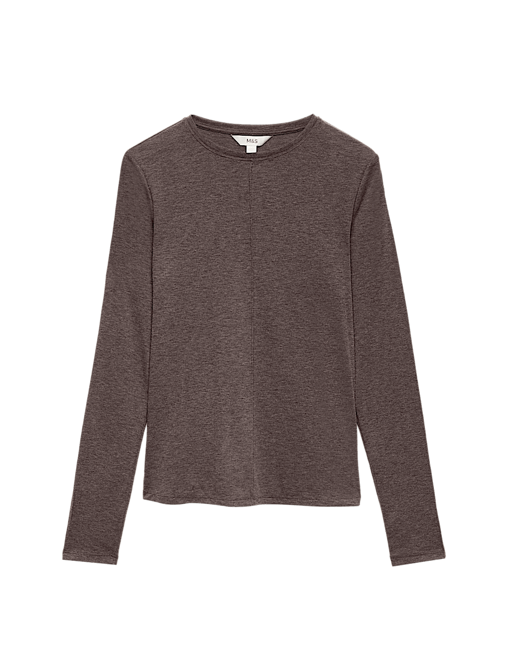 Marl Long Sleeve Top with Wool
