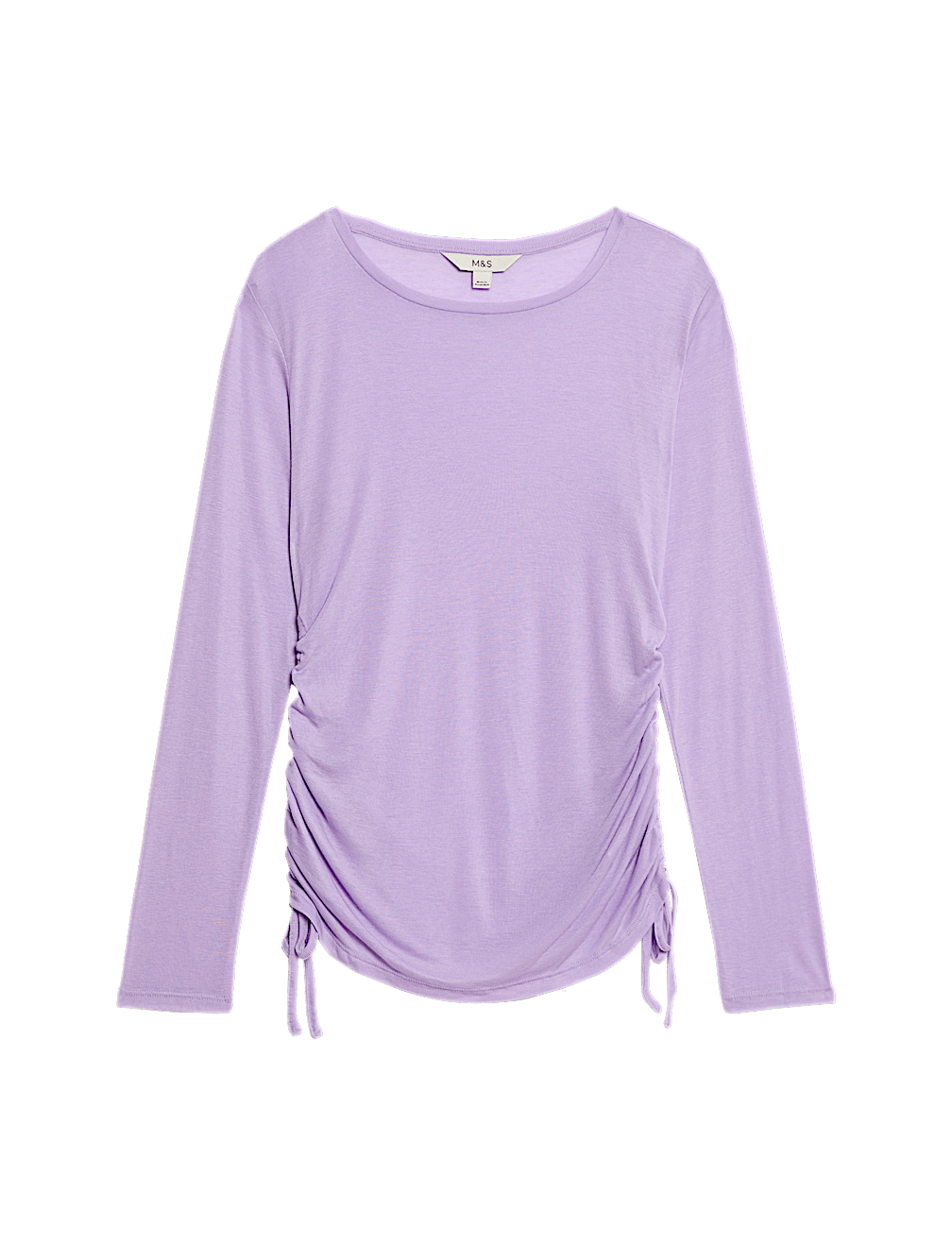 Lyocell Rich Ruched Top with Wool
