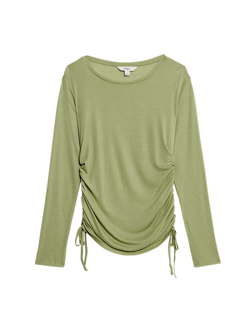 Lyocell Rich Ruched Top with Wool