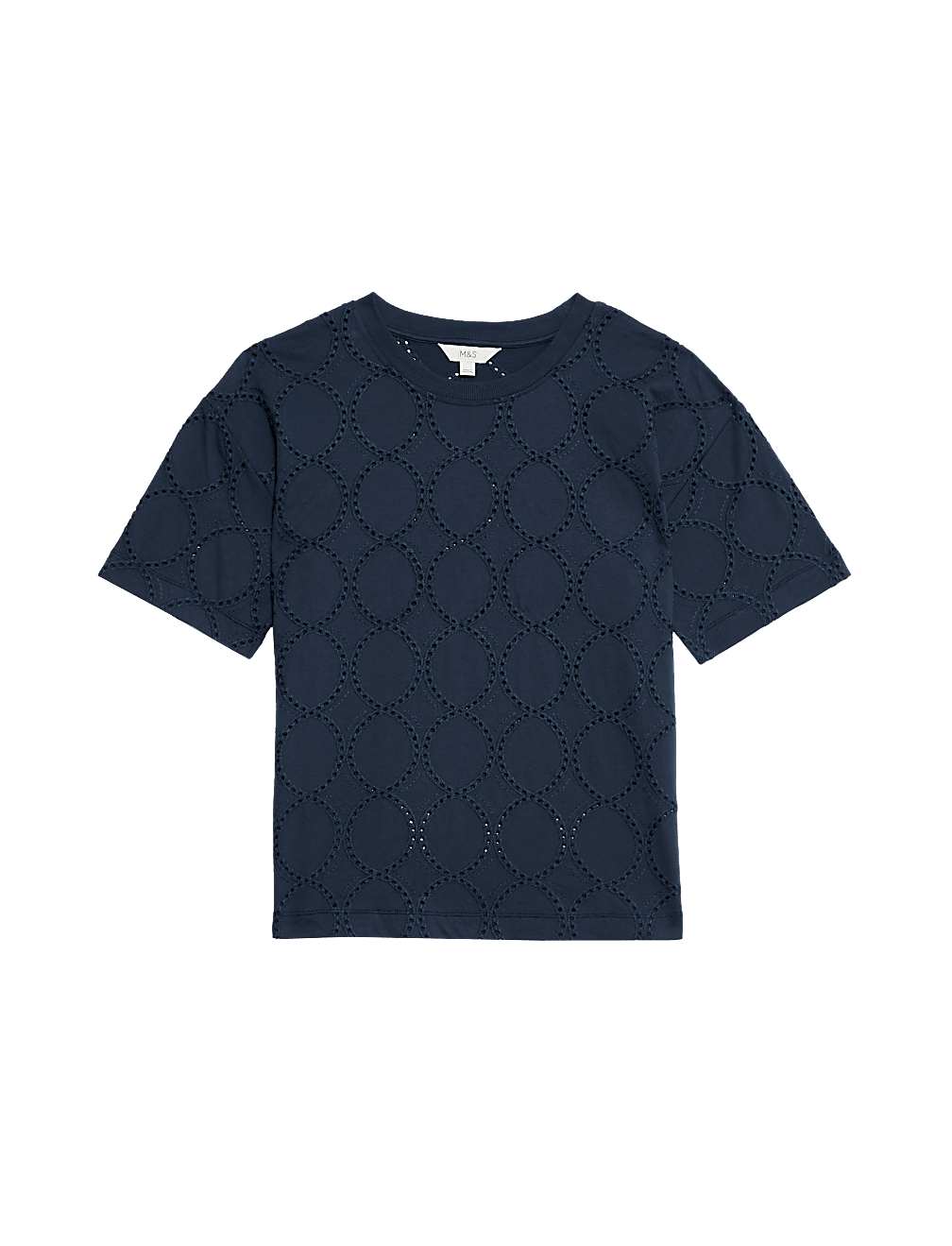 Cotton Rich Broderie T-Shirt