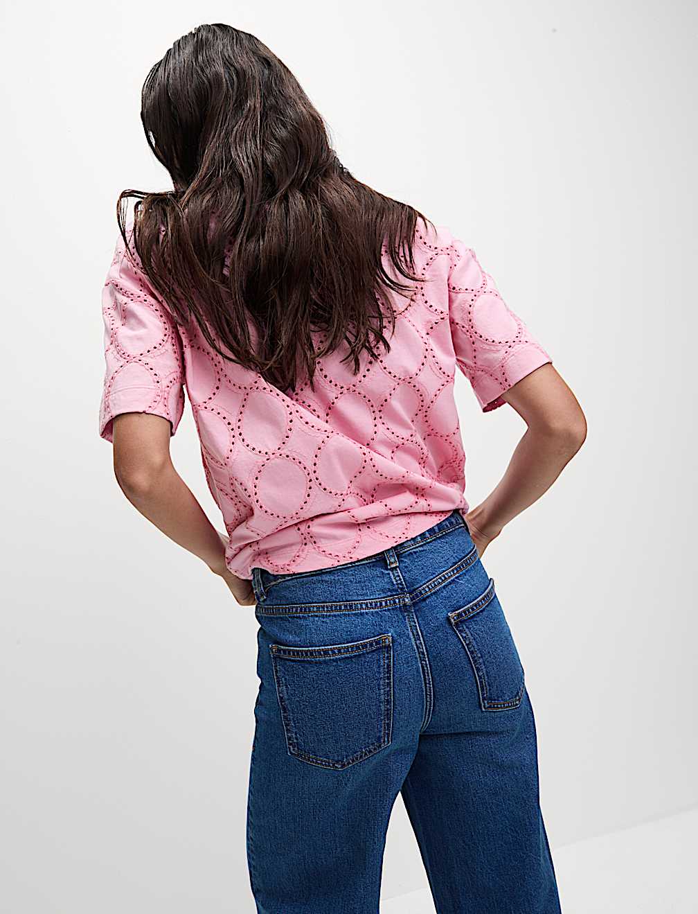 Cotton Rich Broderie T-Shirt