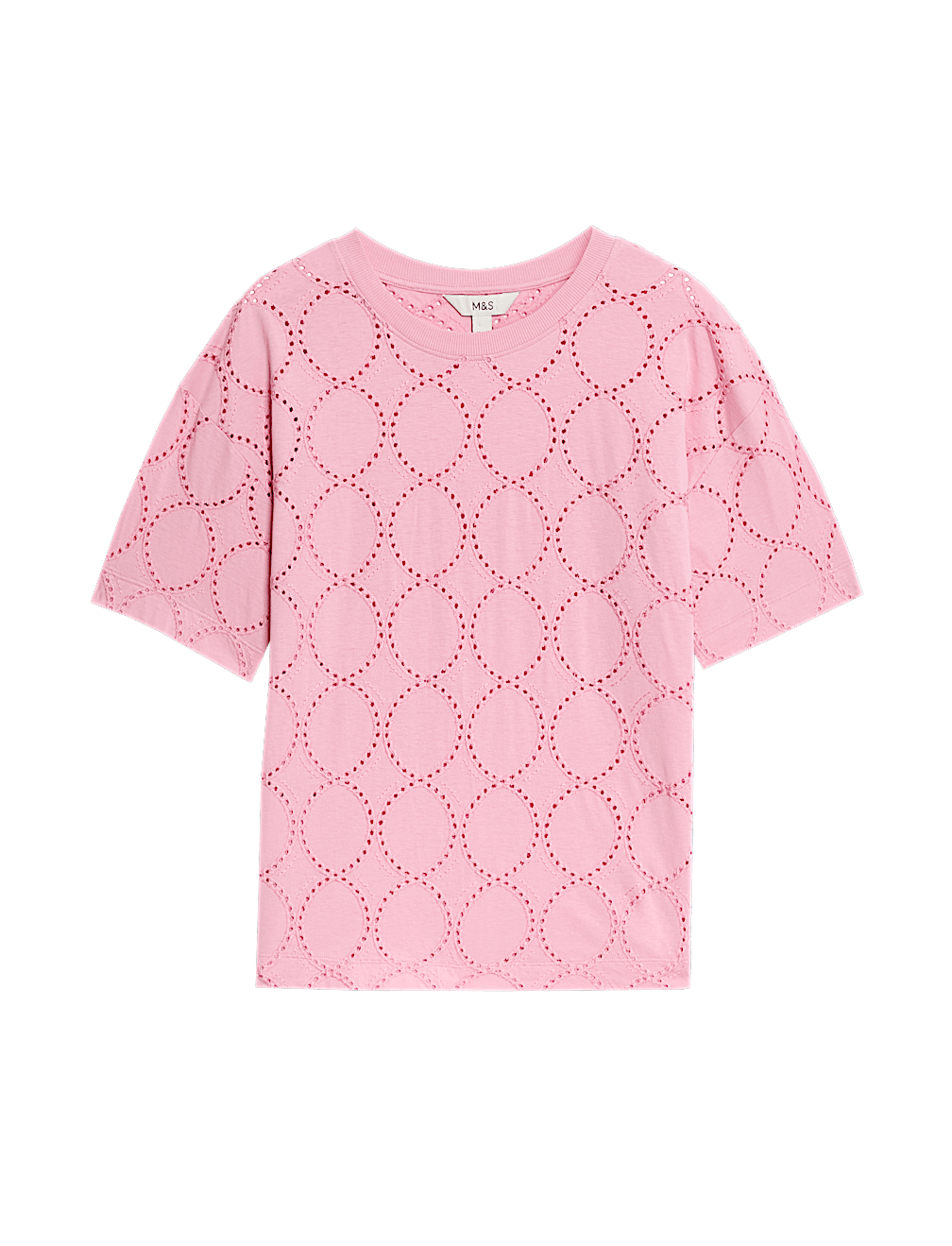 Cotton Rich Broderie T-Shirt