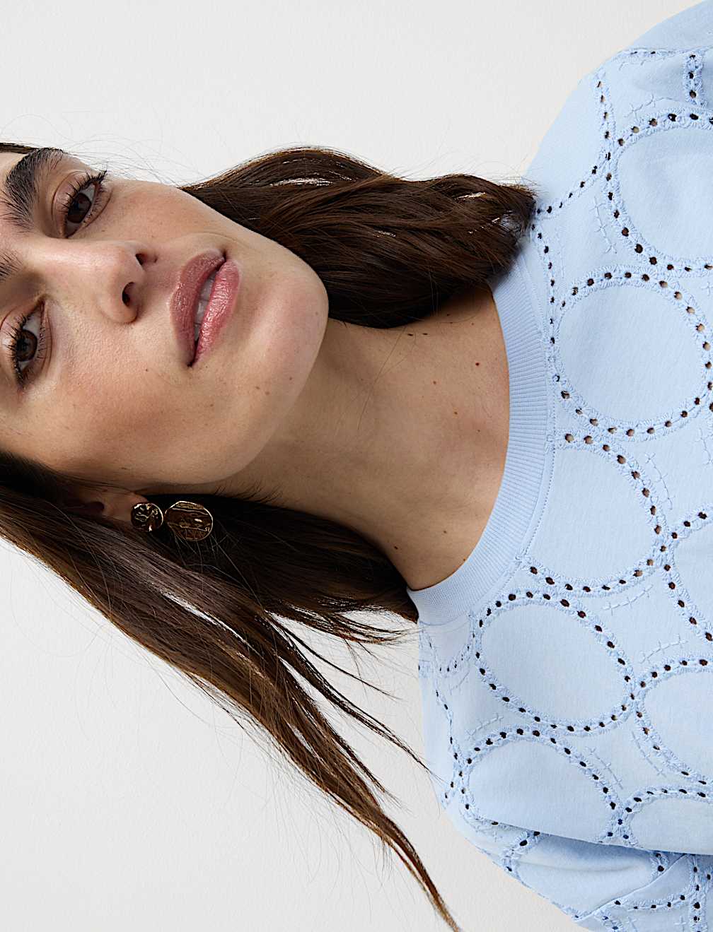 Cotton Rich Broderie T-Shirt