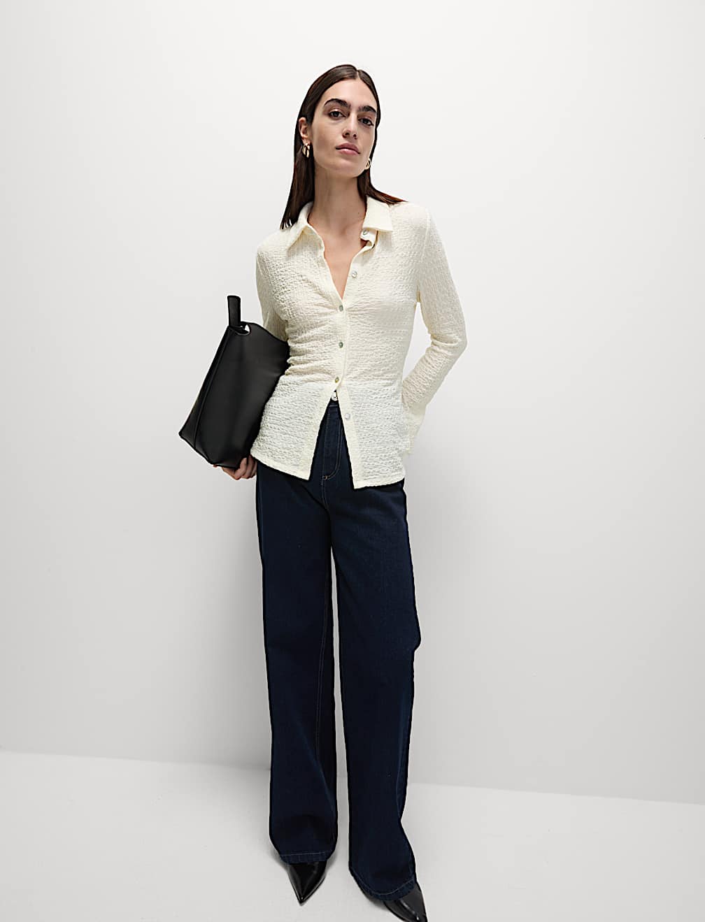 Textured Regular Fit Top