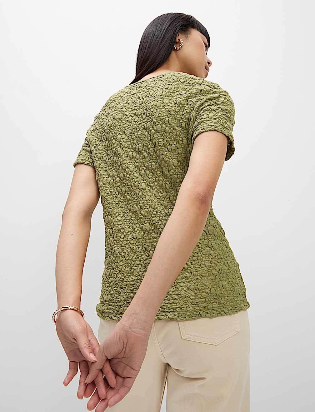 Cotton Rich Textured Top
