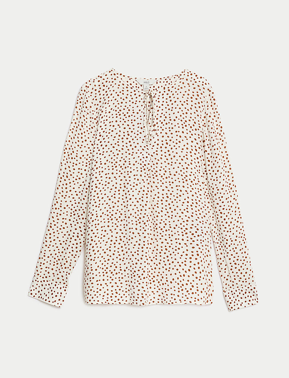 Printed Tie Neck Blouse