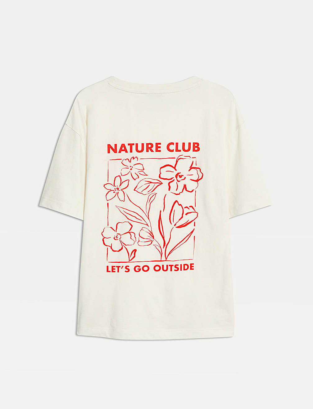 Pure Cotton Graphic Oversized T-Shirt